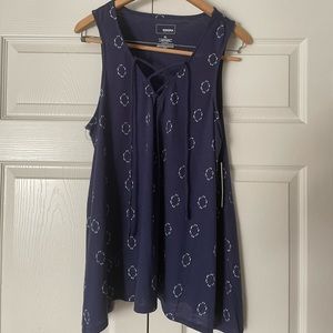 Sonoma Drawstring Sleeveless Top NWT